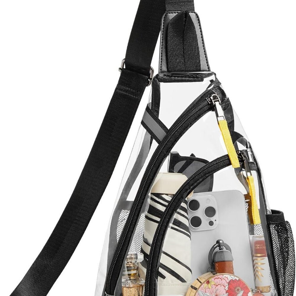 Clear Bag for Stadium Events Transparent Crossbody Bag Clear Purse for Women&Men